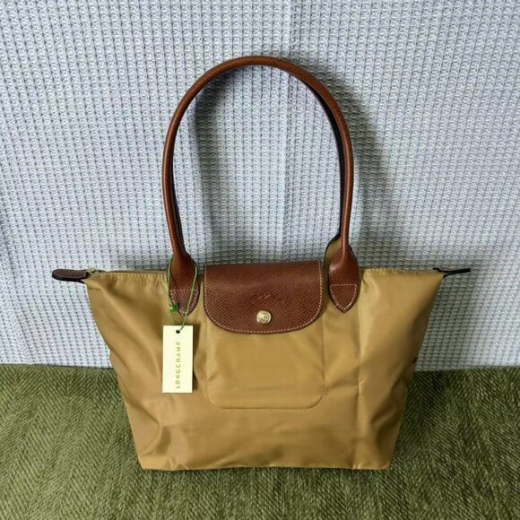 Longchamp Handbags - Brand new women's medium yellow Longchamp canvas bag